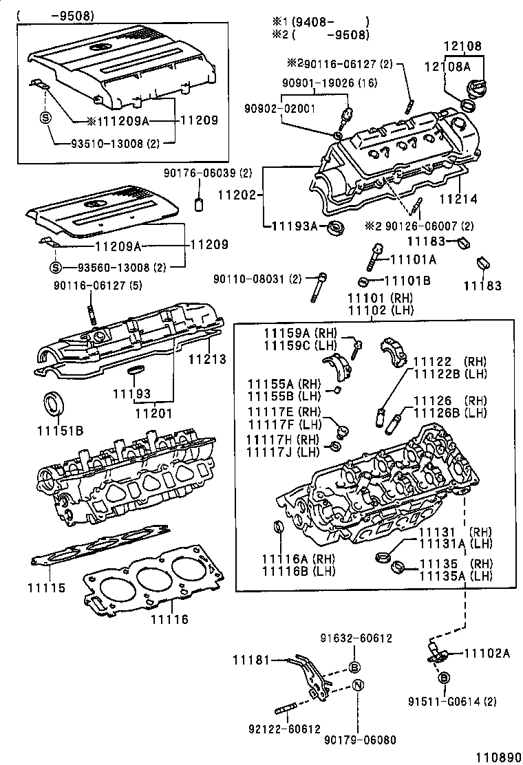 11101-03010 HEAD SUB-ASSY, CYLINDER product image