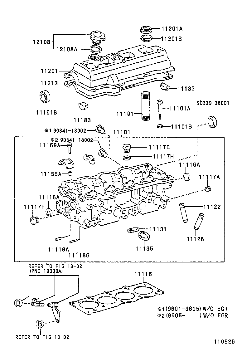 11101-19495 HEAD SUB-ASSY, CYLINDER product image