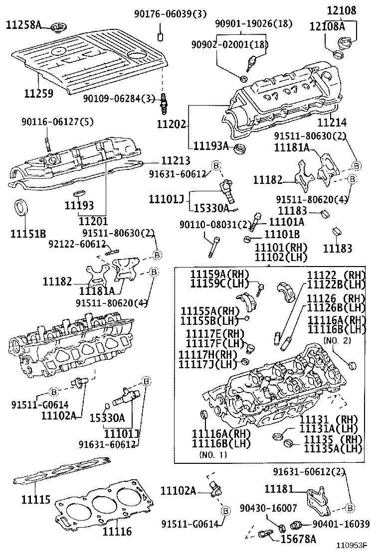 11116-20030 GASKET, CYLINDER HEAD, NO.2 product image