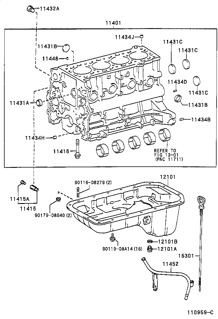 90033-41018 PLUG, W/HEAD STRAIGHT SCREW, NO.5 product image