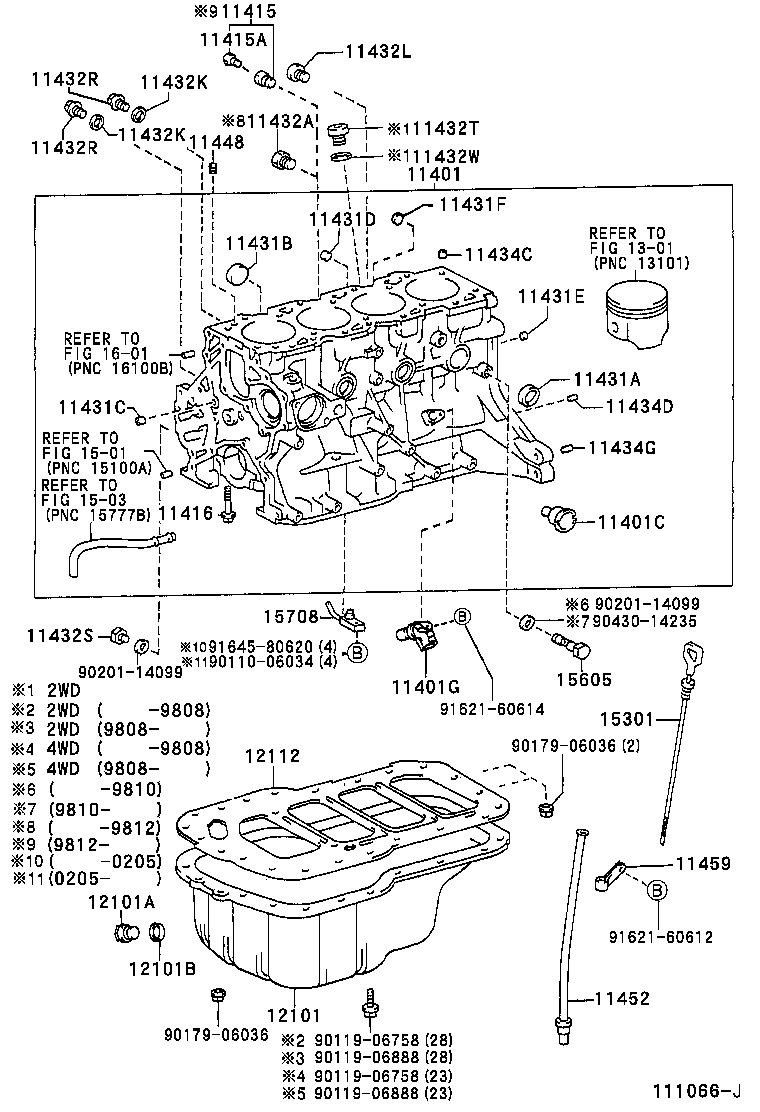 11401-69855 BLOCK SUB-ASSY, CYLINDER product image