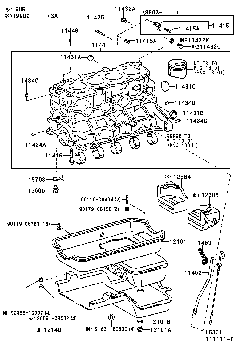 12101-54261 PAN SUB-ASSY, OIL product image