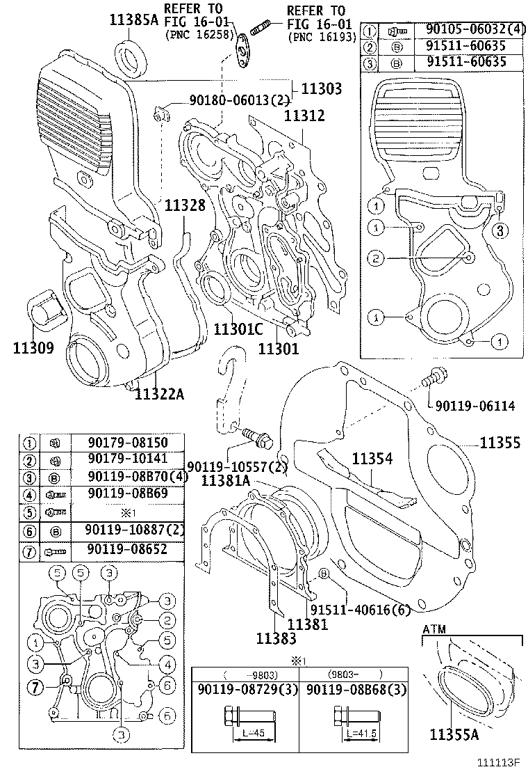 11323-70030 COVER, TIMING BELT, NO.3 product image