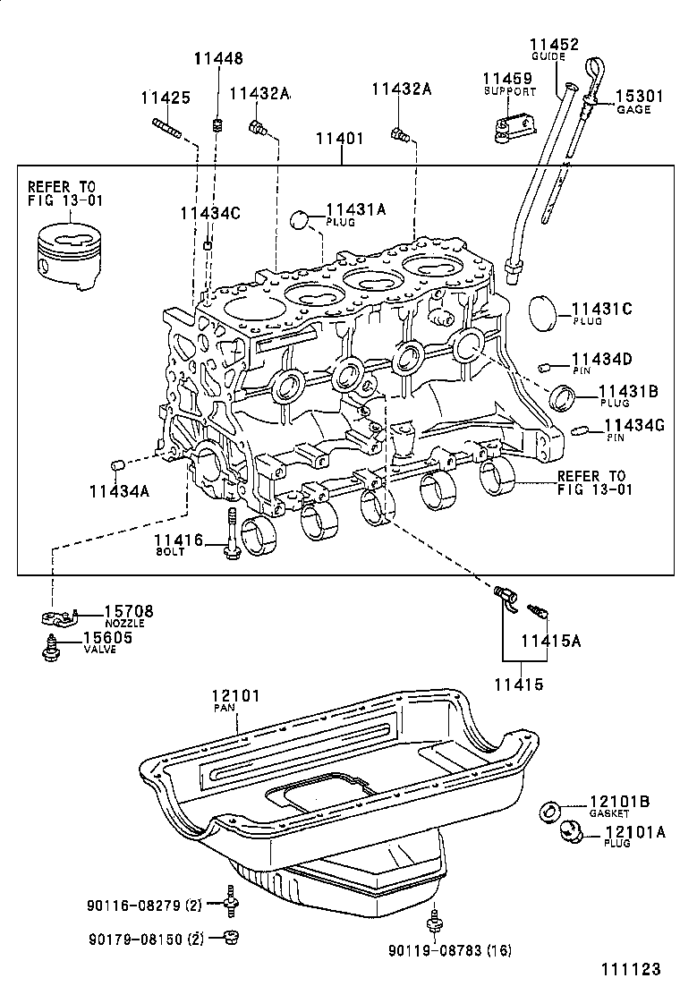 11401-59467 BLOCK SUB-ASSY, CYLINDER product image