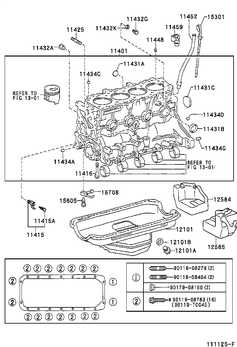 11401-79727 BLOCK SUB-ASSY, CYLINDER product image