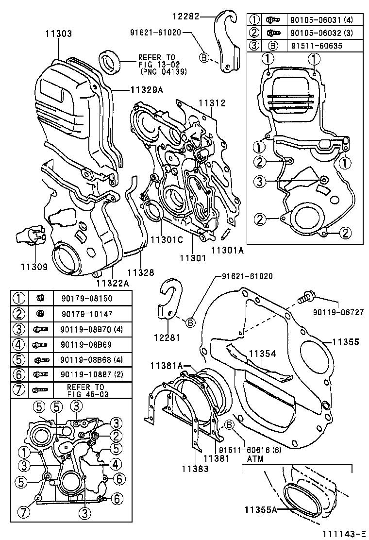 11325-88410 COVER, TIMING BELT, NO.4 product image