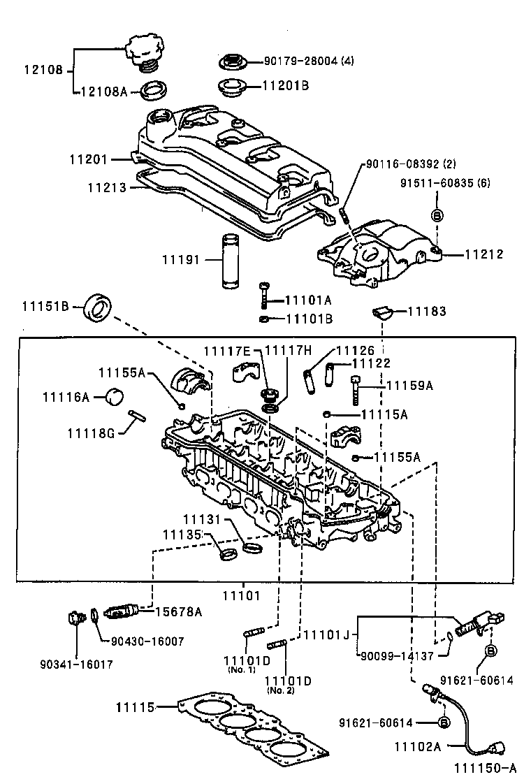 11201-74101 COVER SUB-ASSY, CYLINDER HEAD product image