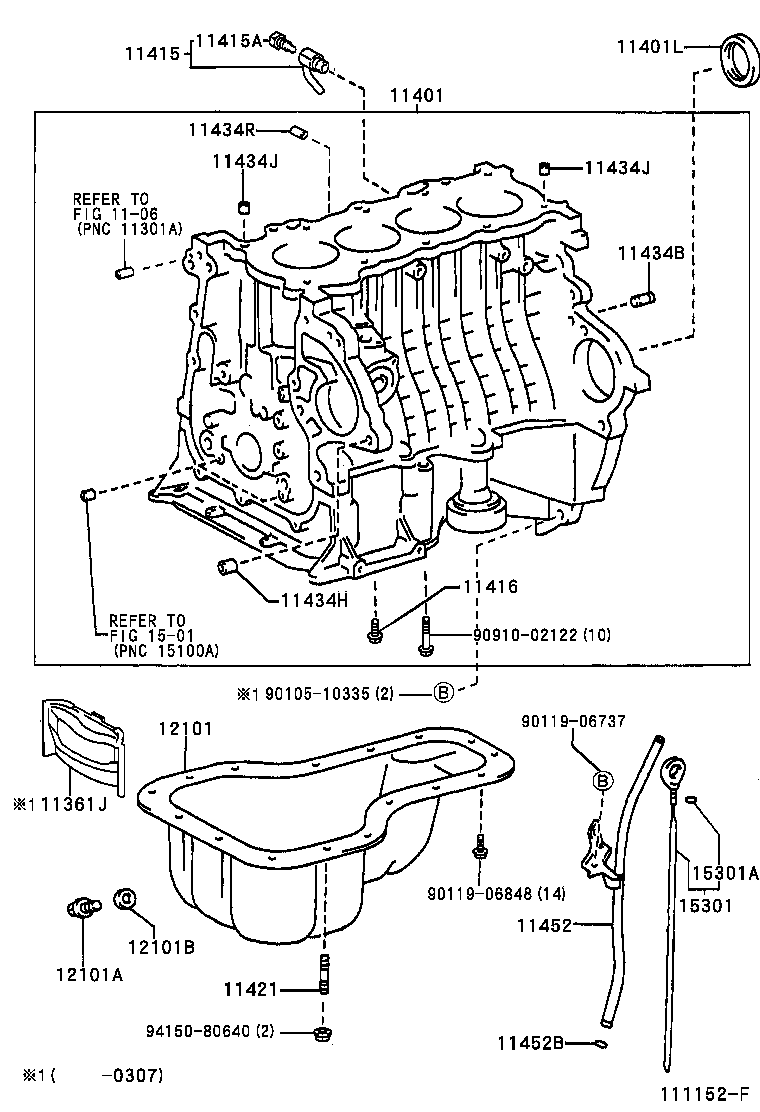 11410-29035 BLOCK SUB-ASSY, CYLINDER product image
