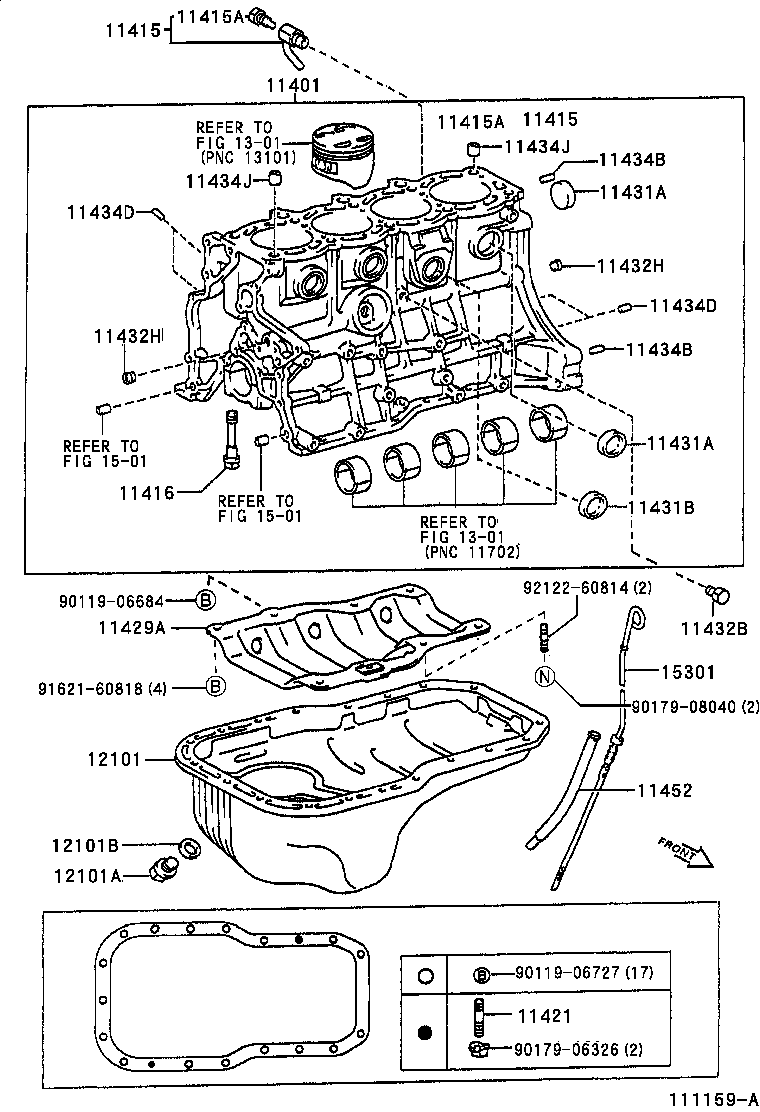 11410-29035 BLOCK SUB-ASSY, CYLINDER product image