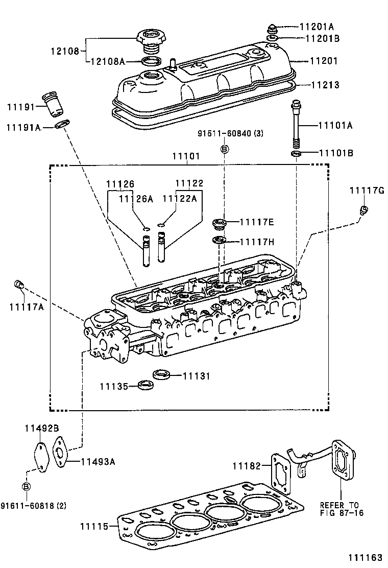 11101-05040 HEAD SUB-ASSY, CYLINDER product image