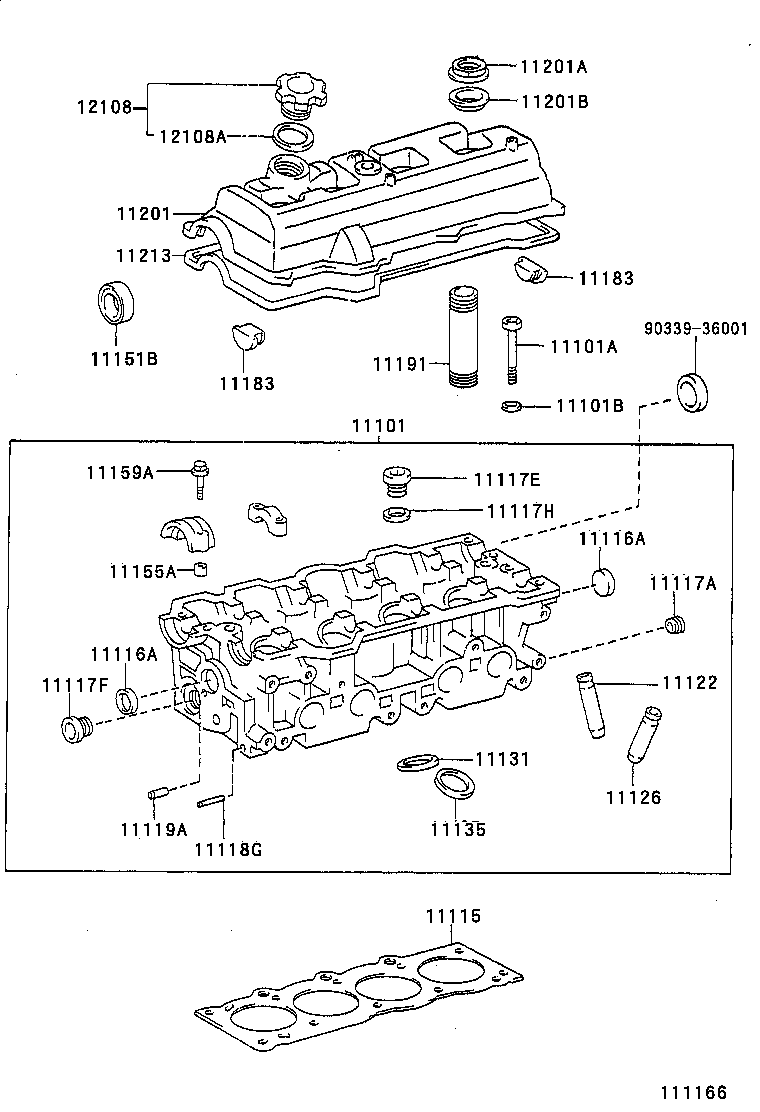 11201-74101 COVER SUB-ASSY, CYLINDER HEAD product image
