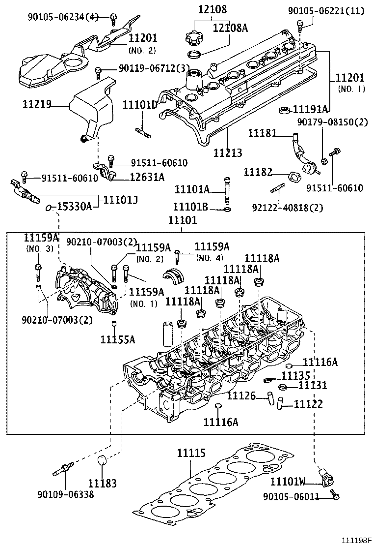 11201-88410 COVER SUB-ASSY, CYLINDER HEAD product image