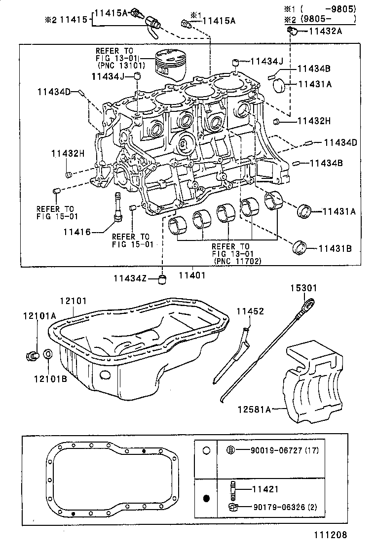 15301-74060 GAGE SUB-ASSY, OIL LEVEL product image