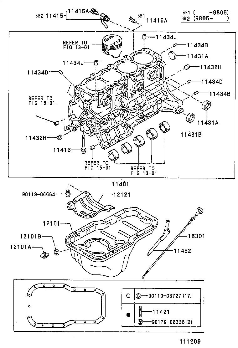 15301-74060 GAGE SUB-ASSY, OIL LEVEL product image