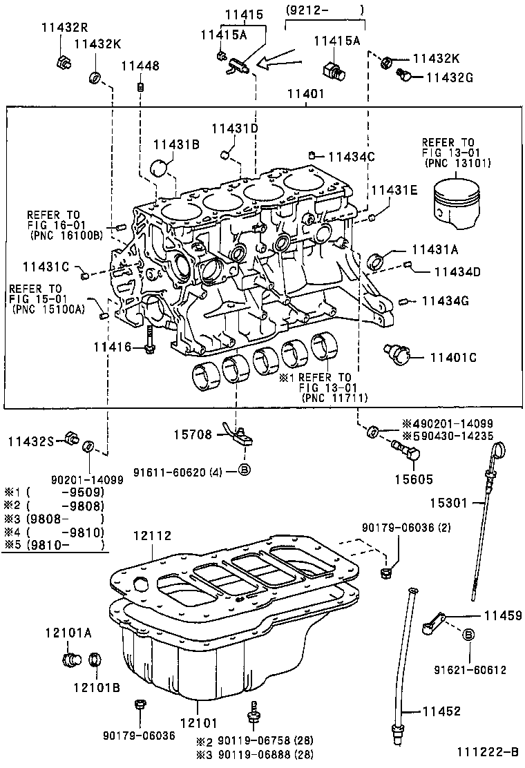11401-69698 BLOCK SUB-ASSY, CYLINDER product image