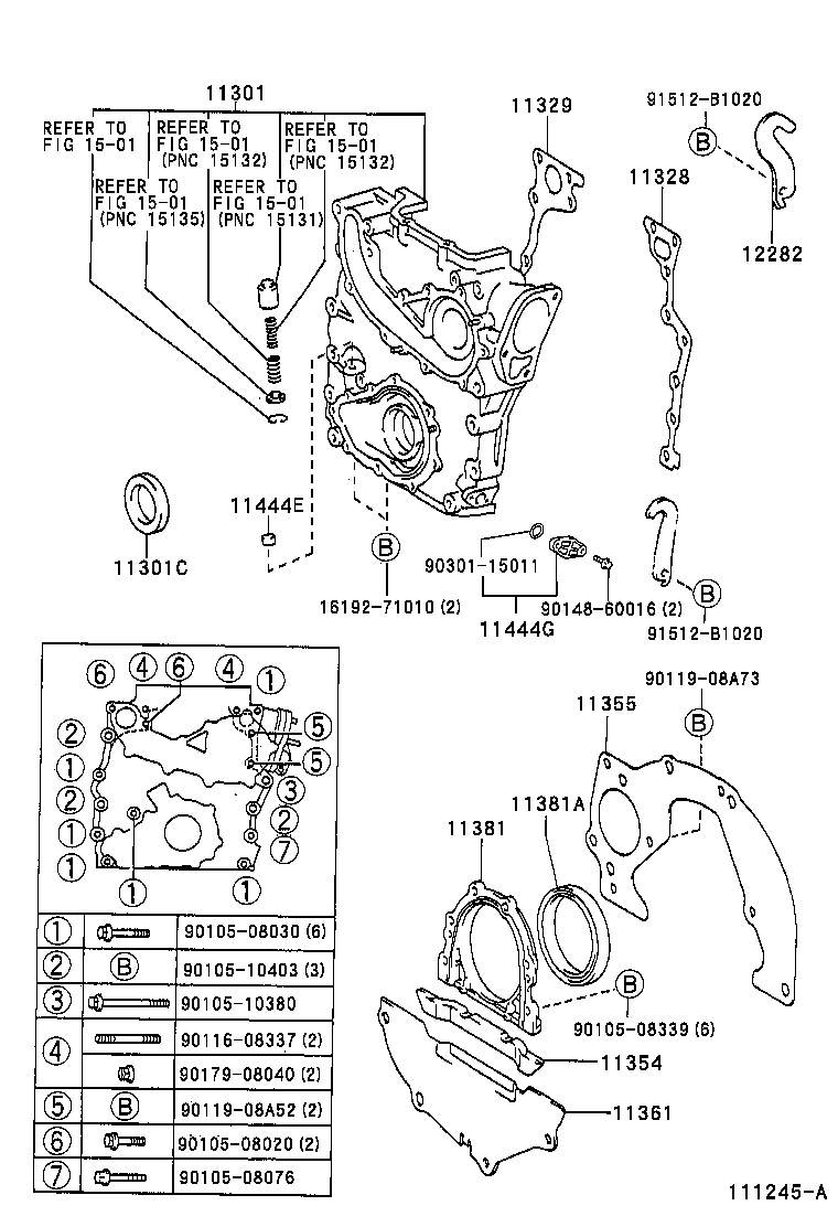 11355-54140 PLATE, REAR END product image