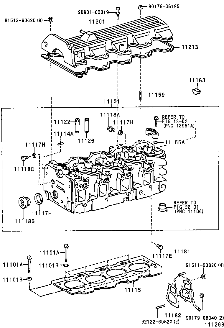 11201-64130 COVER SUB-ASSY, CYLINDER HEAD product image