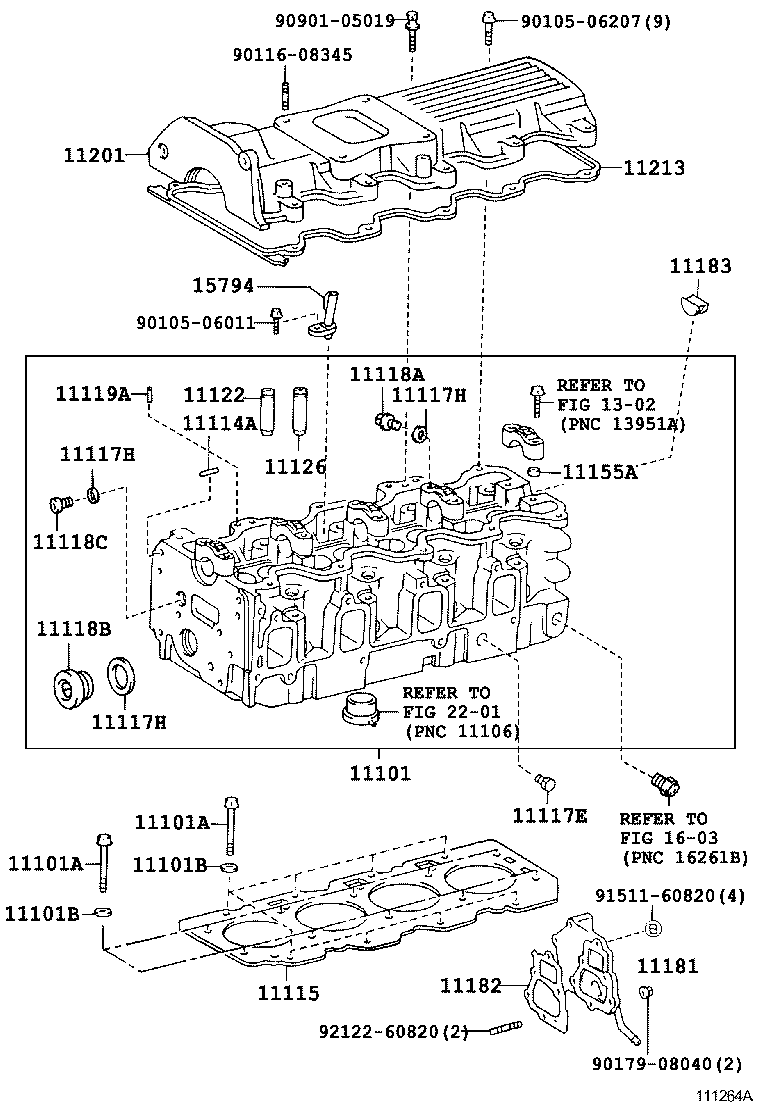 11201-64130 COVER SUB-ASSY, CYLINDER HEAD product image
