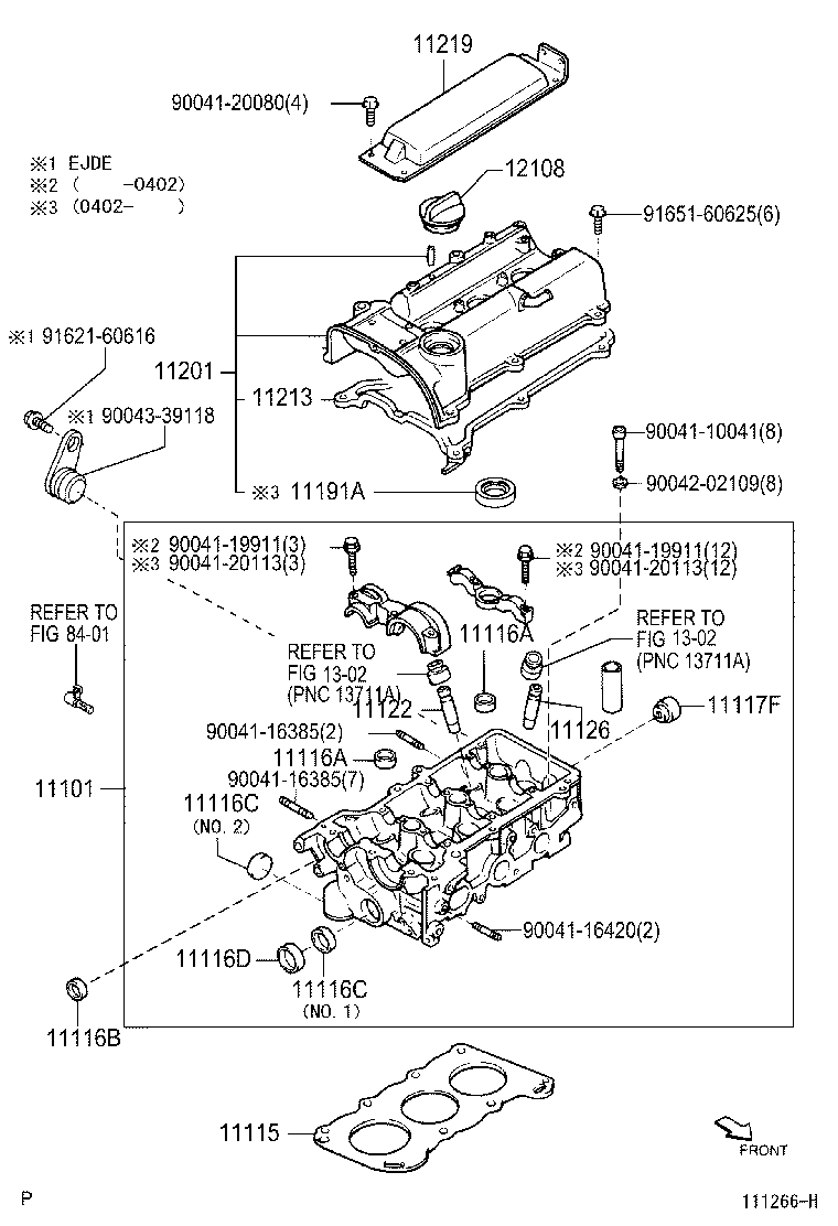 11201-97404 COVER SUB-ASSY, CYLINDER HEAD product image