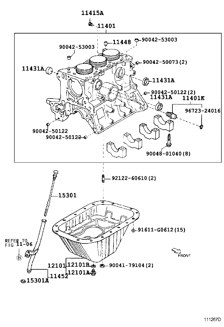 12101-97404 PAN SUB-ASSY, OIL, NO.2 product image