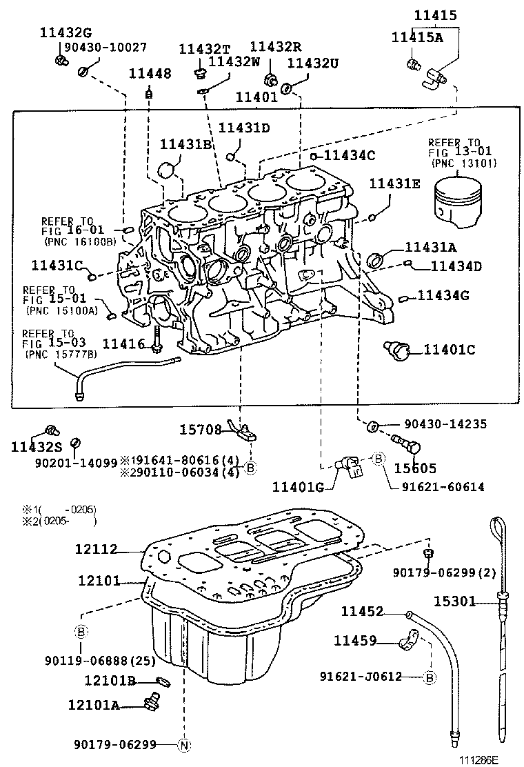 11401-69845 BLOCK SUB-ASSY, CYLINDER product image