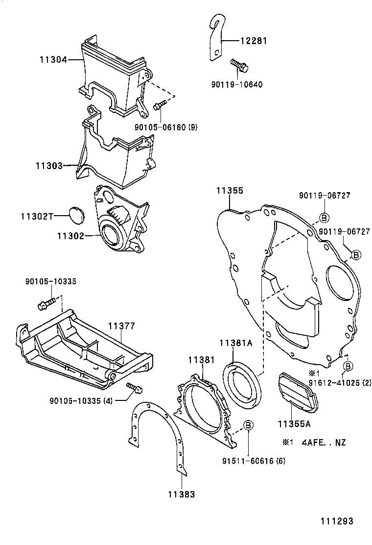 11302-02080 COVER SUB-ASSY, TIMING CHAIN OR BELT product image