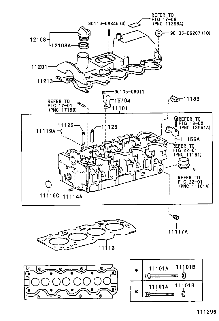 11101-64400 HEAD SUB-ASSY, CYLINDER product image