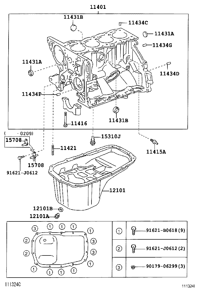 12101-23040 PAN SUB-ASSY, OIL product image