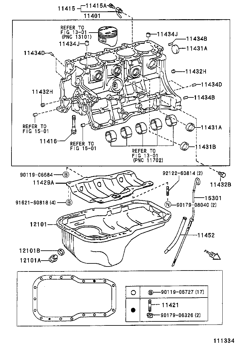 11401-79875 BLOCK SUB-ASSY, CYLINDER product image
