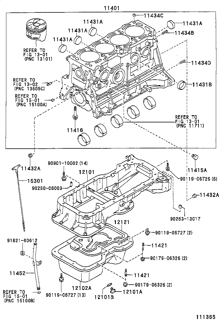 15301-88560 GAGE SUB-ASSY, OIL LEVEL product image