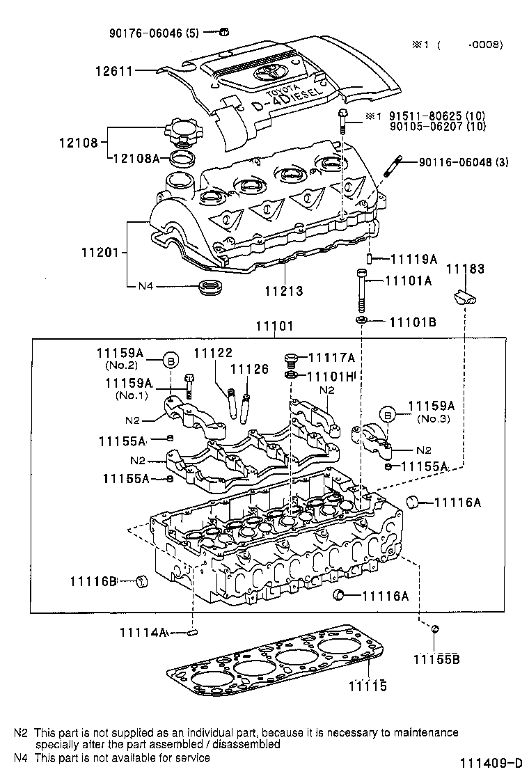 11201-74071 COVER SUB-ASSY, CYLINDER HEAD product image