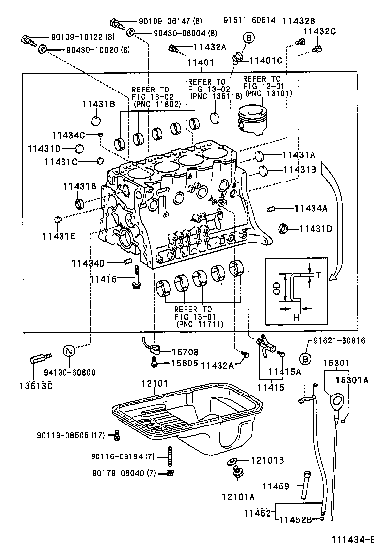 11401-59278 BLOCK SUB-ASSY, CYLINDER product image
