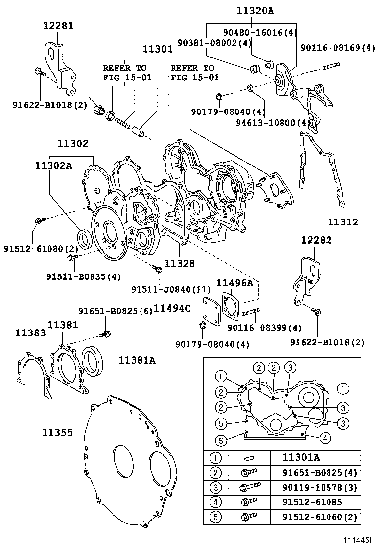 11310-75074 COVER SUB-ASSY, TIMING CHAIN OR BELT product image