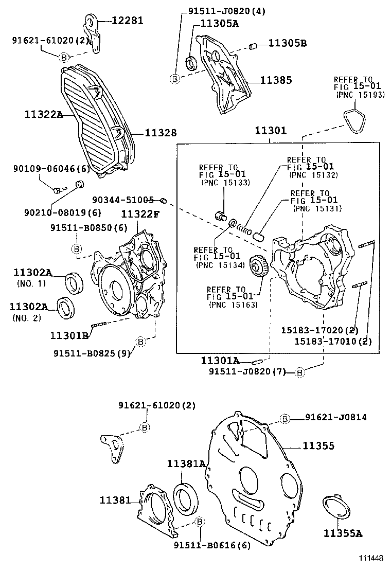 11355-54100 PLATE, REAR END product image