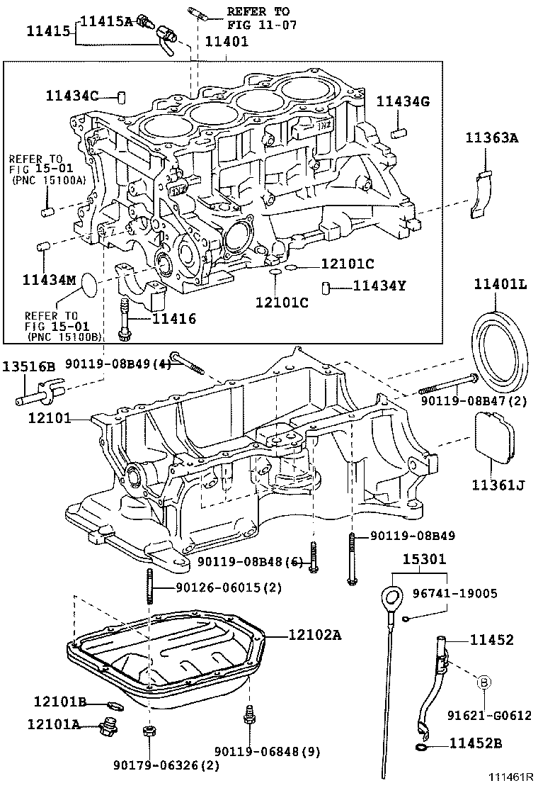 11401-29685 BLOCK SUB-ASSY, CYLINDER product image