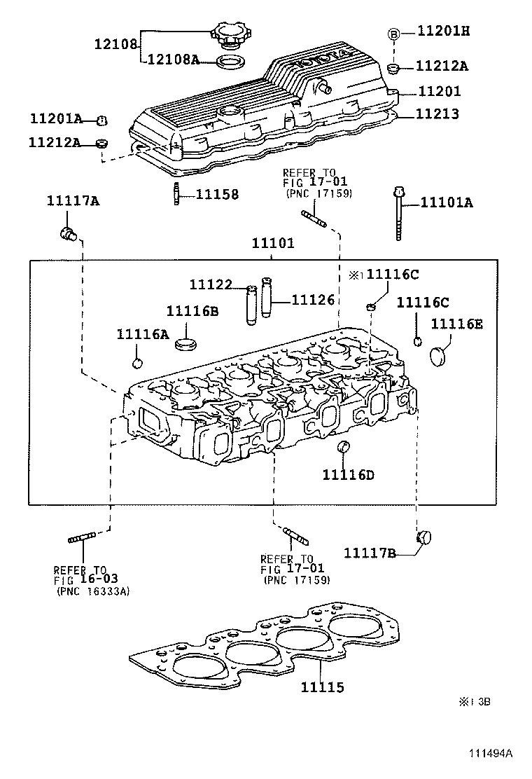 11101-79086 HEAD SUB-ASSY, CYLINDER product image