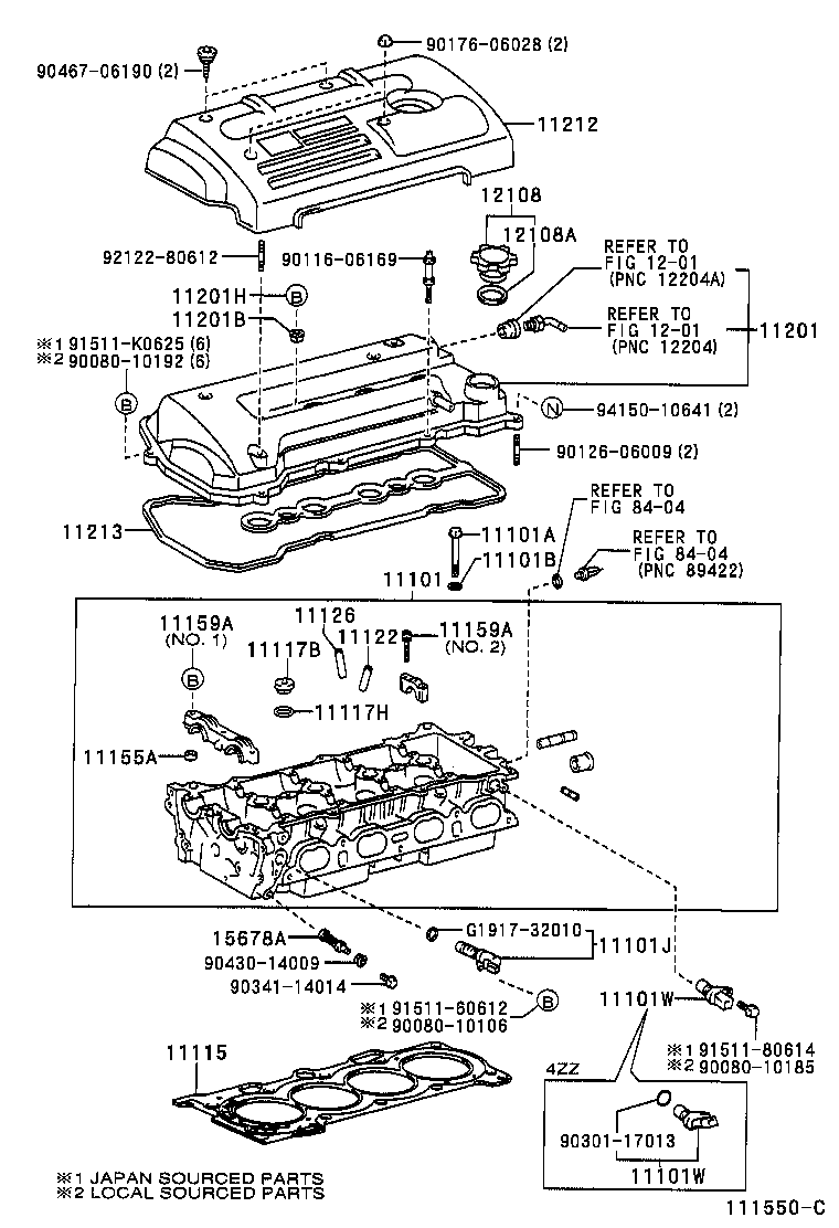 11101-27033 HEAD SUB-ASSY, CYLINDER product image