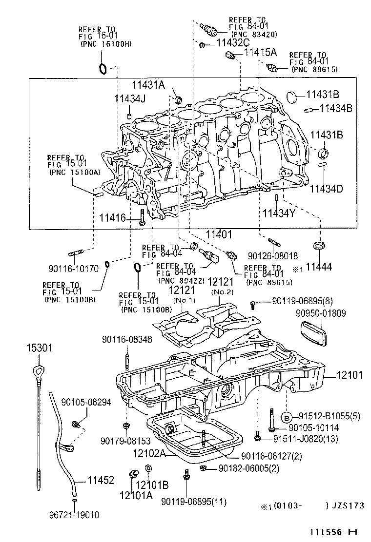 11401-49705 BLOCK SUB-ASSY, CYLINDER product image