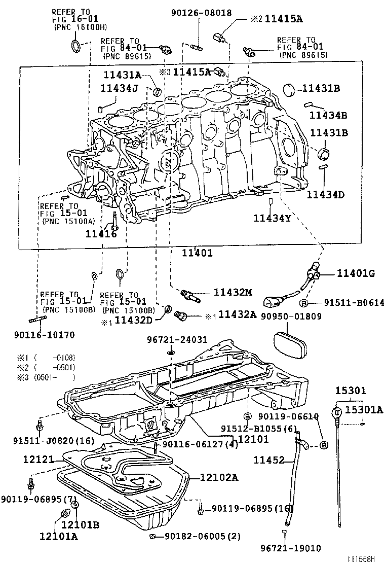 11401-49705 BLOCK SUB-ASSY, CYLINDER product image