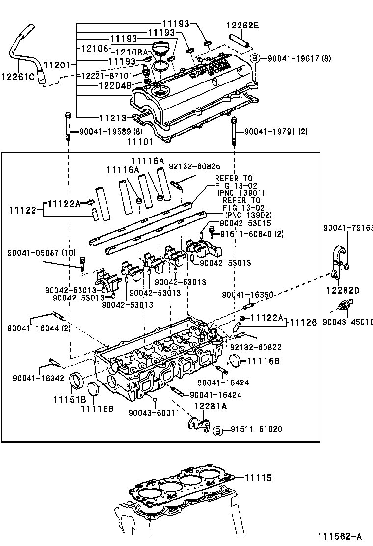 11201-97408 COVER SUB-ASSY, CYLINDER HEAD product image
