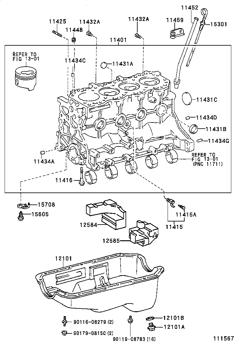 12101-54114 PAN SUB-ASSY, OIL product image