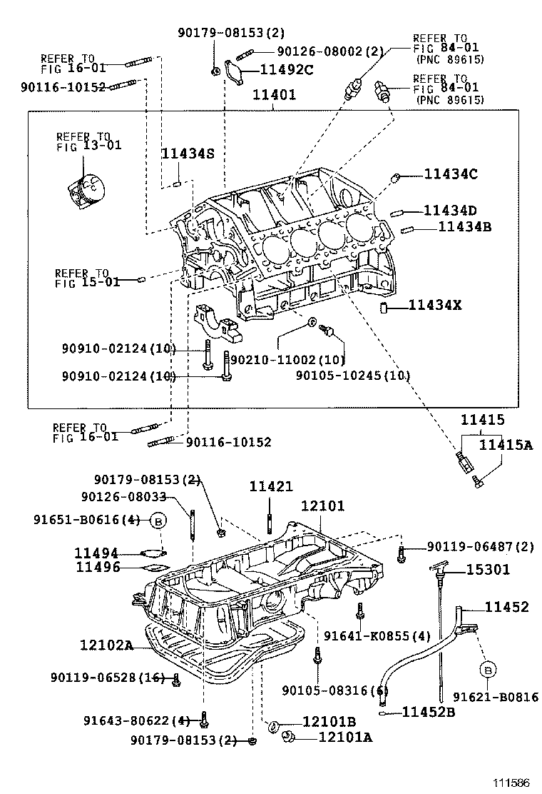 11401-49705 BLOCK SUB-ASSY, CYLINDER product image