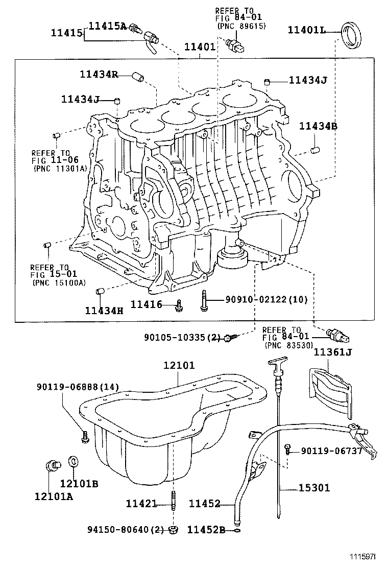 11410-29065 BLOCK SUB-ASSY, CYLINDER product image