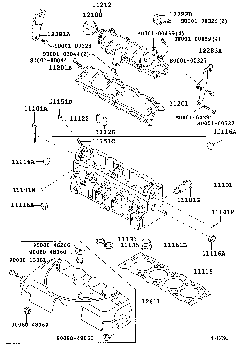 11101-0D020 HEAD SUB-ASSY, CYLINDER product image