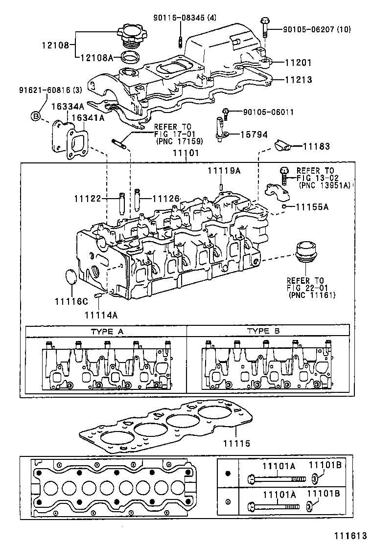 11101-09010 HEAD SUB-ASSY, CYLINDER product image