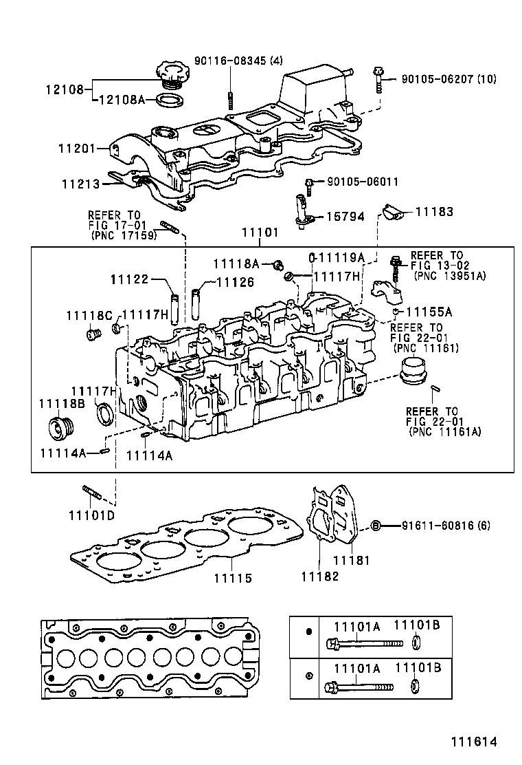 11101-09010 HEAD SUB-ASSY, CYLINDER product image