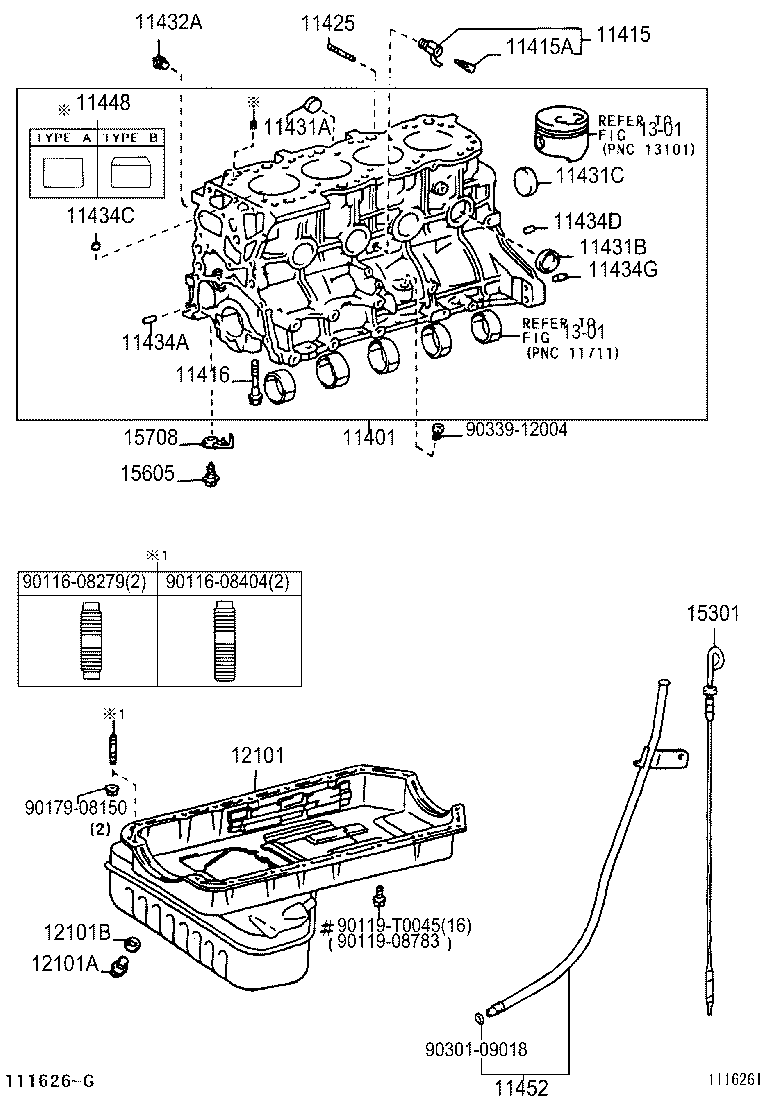 11401-09240 BLOCK SUB-ASSY, CYLINDER product image