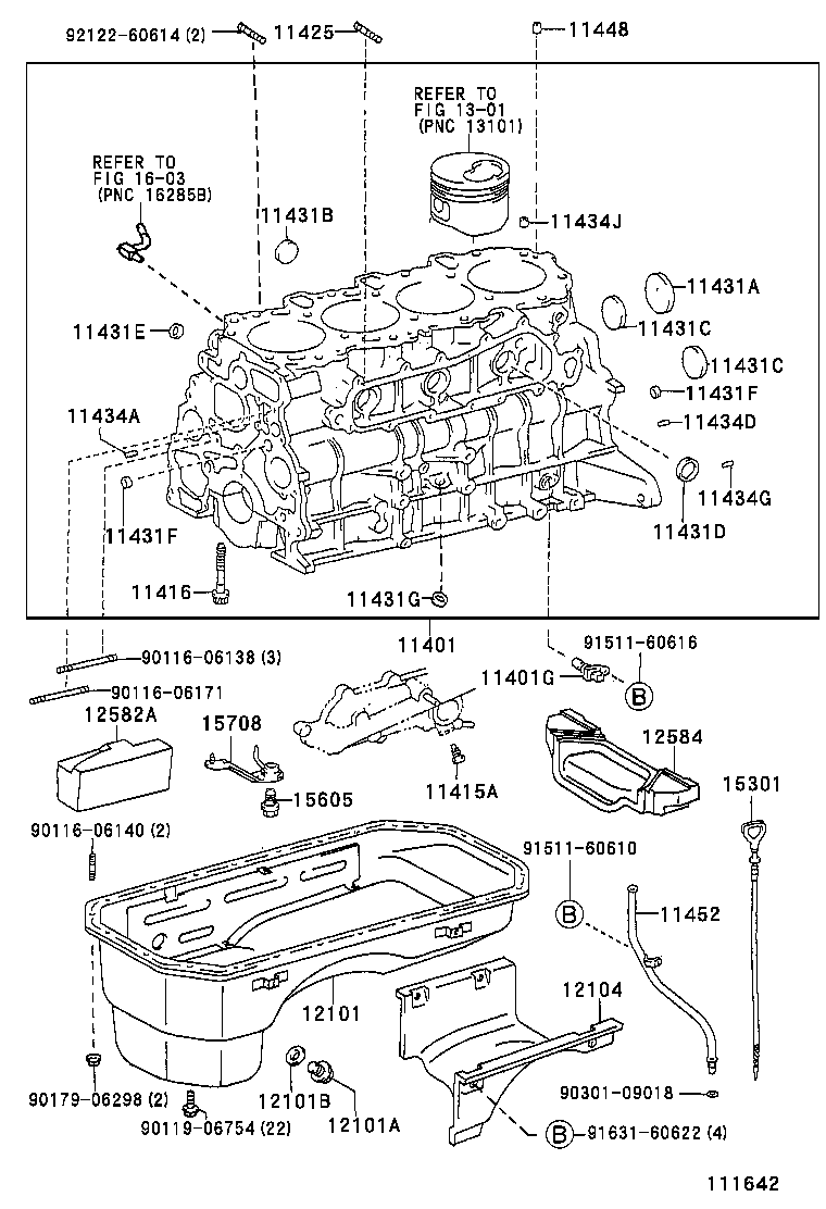 11401-69705 BLOCK SUB-ASSY, CYLINDER product image