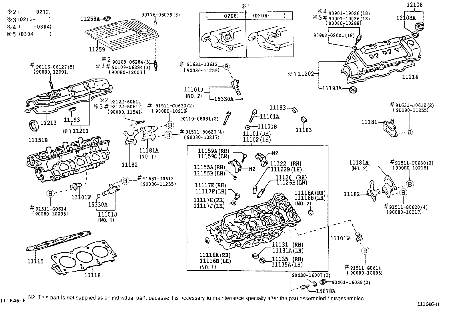 Toyota 11181-0A020 PLATE, CYLINDER HEAD, REAR