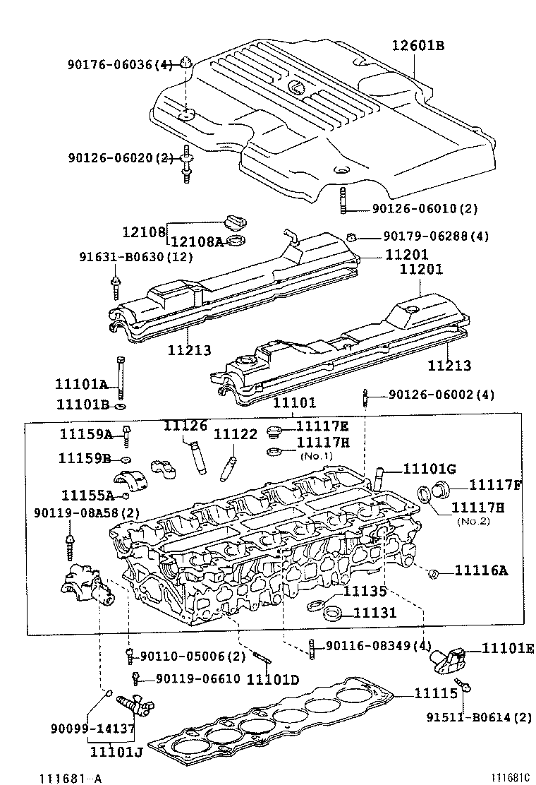 Toyota 12180-46030 CAP SUB-ASSY, OIL FILLER